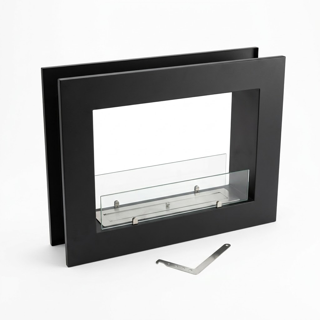 FW Framed Freestanding Bioethanol Fireplace | Custom