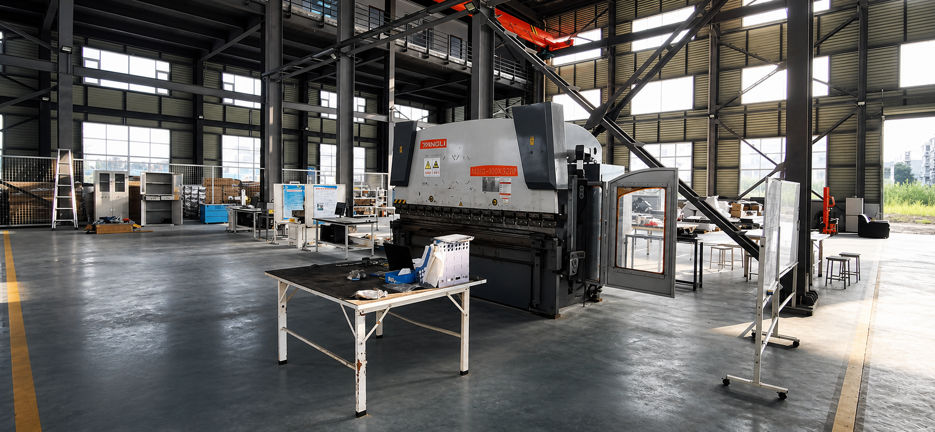 SXFireplace precision sheet-metal forming workshop
