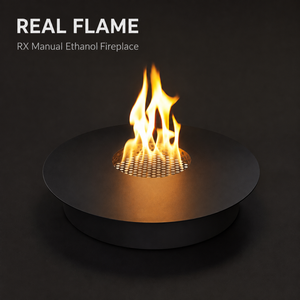 SXFireplace Manual Round Bioethanol Burner Insert — Product view 2