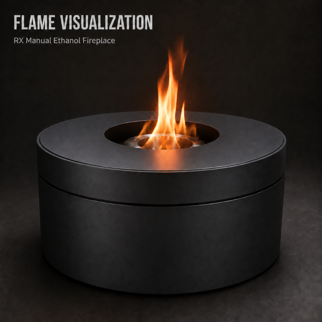 SXFireplace Manual Round Bioethanol Burner Insert — Product view 2