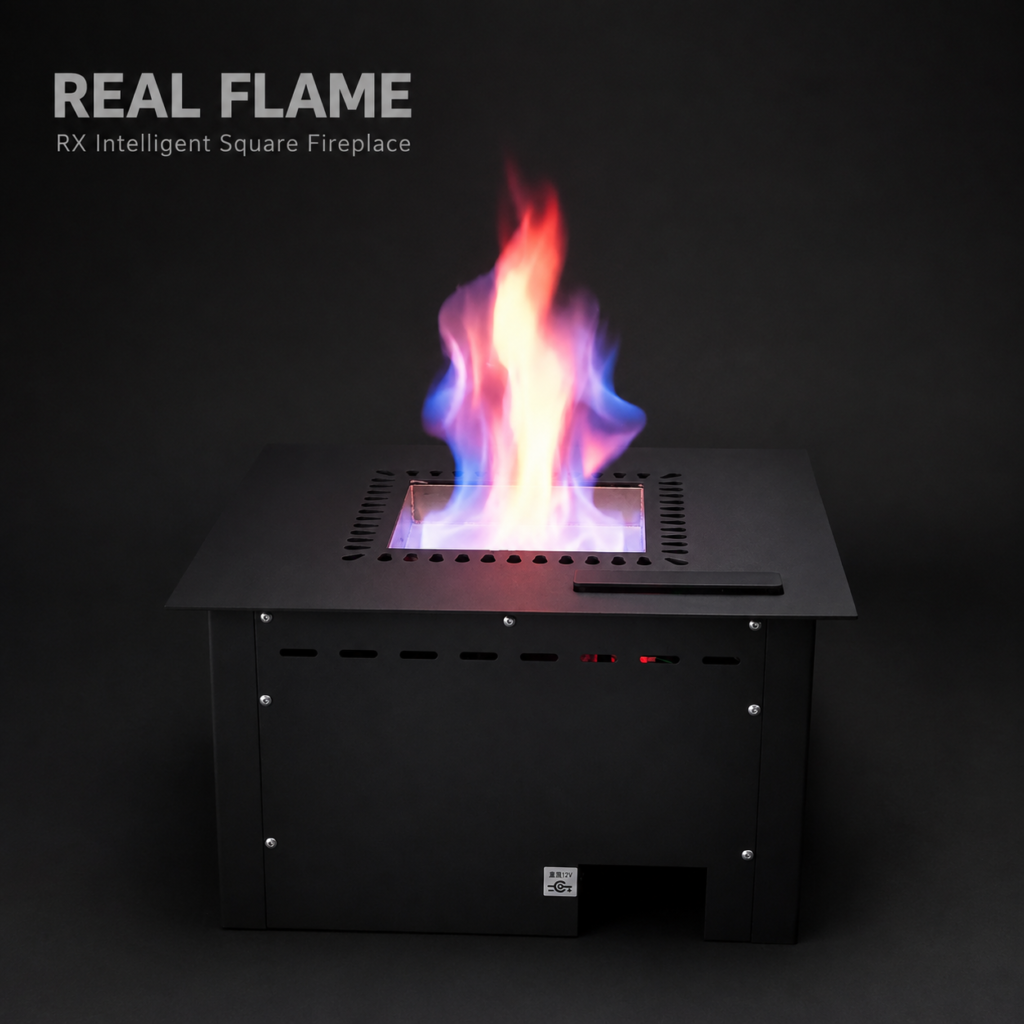 SXFireplace Black Square Smart Bioethanol Burner Insert — Product view 2