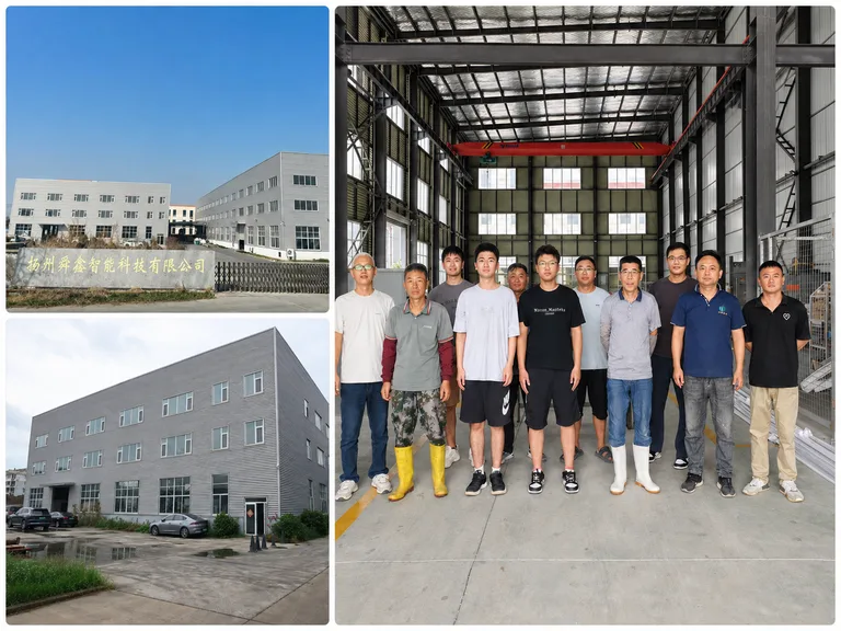 SXFireplace factory exteriors and manufacturing team in Jiangsu