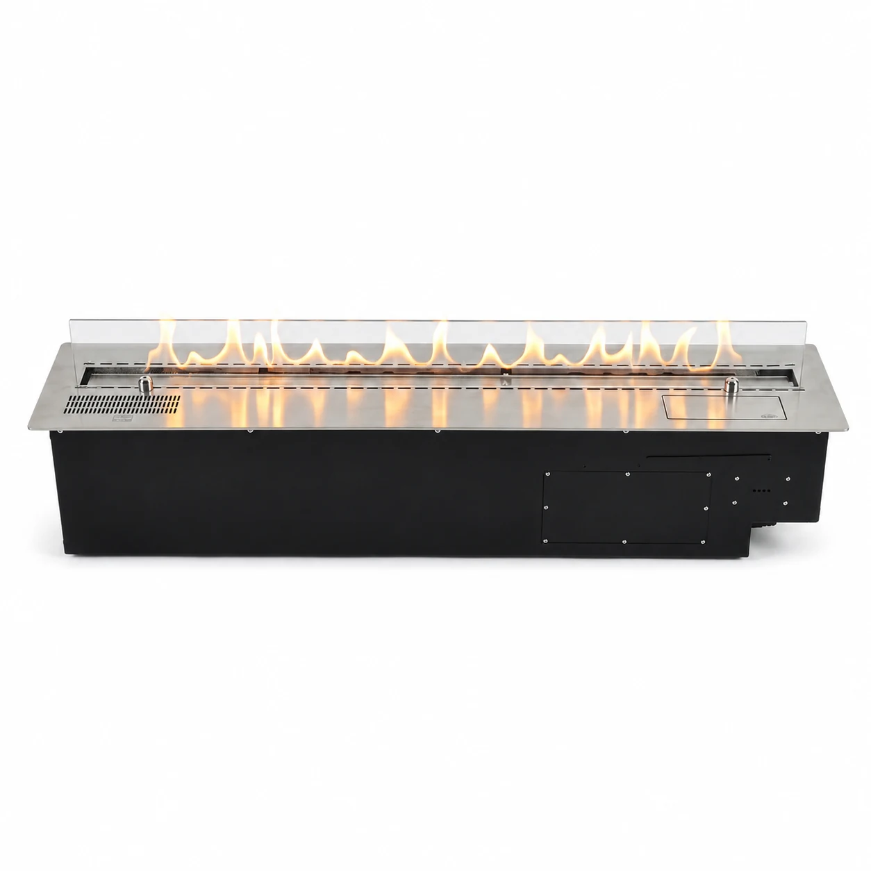 SXKT-001 burner with a silver top plate, black body and glass guard