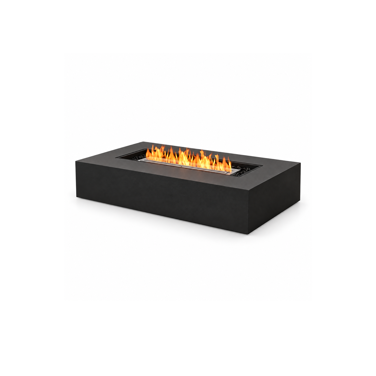 Rectangular Linear Fire Table — White-background product image