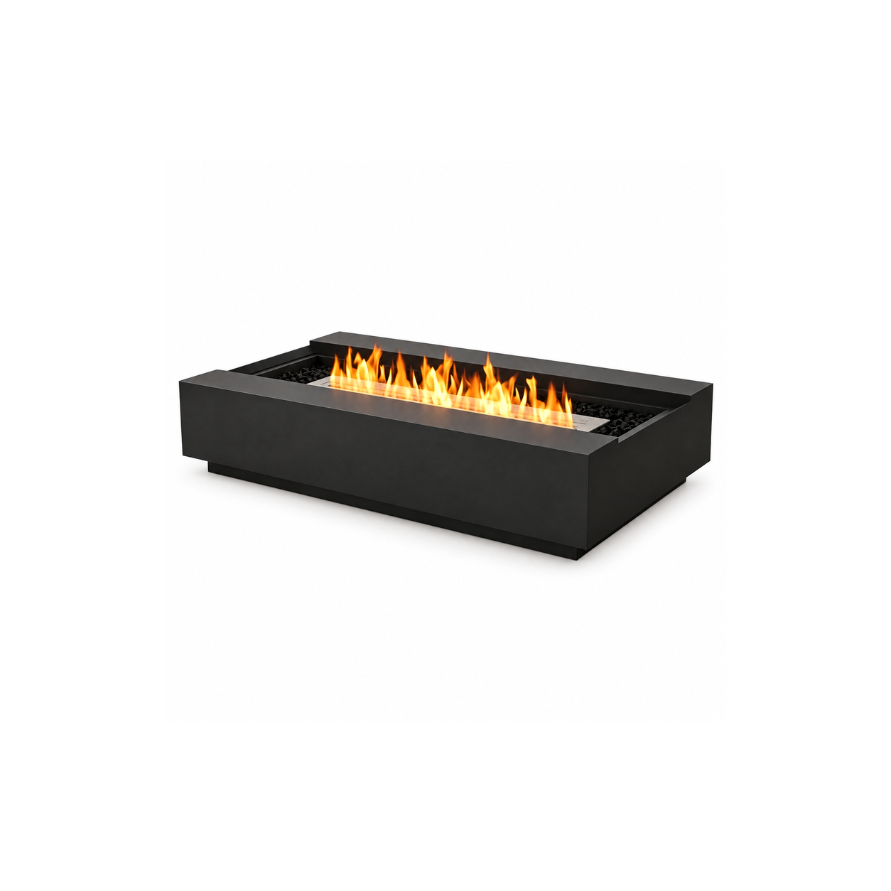 Stepped Rectangular Linear Fire Table — White-background product image