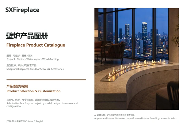 SXFireplace Fireplace Collection catalogue cover