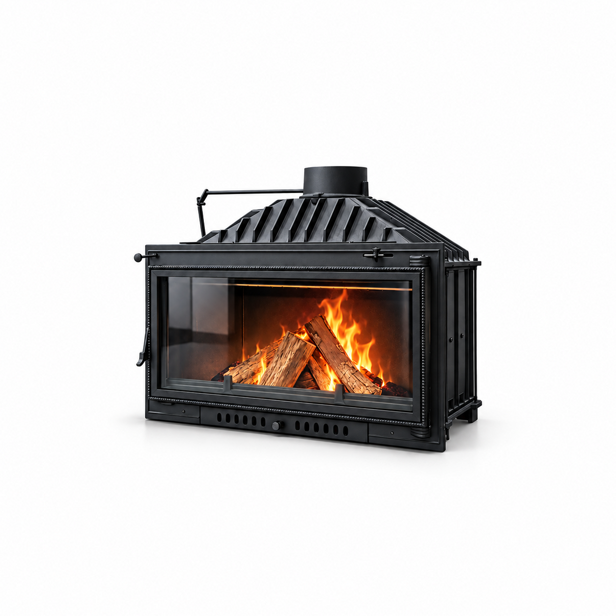 ZT1000 Wood Fireplace Insert - white background product view