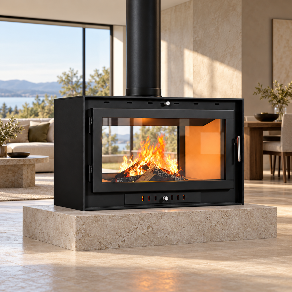 HG930 Double-Sided Wood-Burning Firebox - interior concept