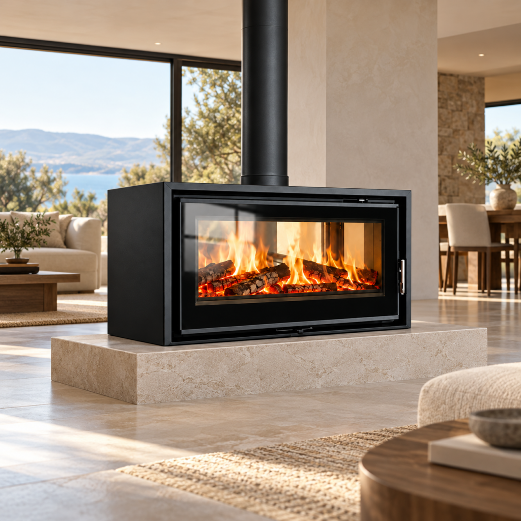 SG1050 Double-Sided Wood-Burning Firebox - interior concept