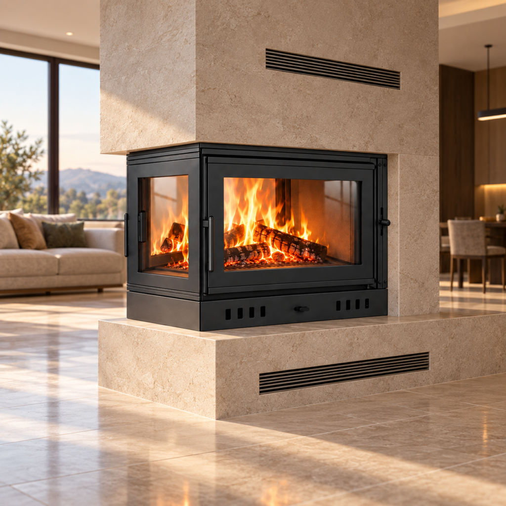 ST700 Custom Wood Fireplace Insert - revised interior concept