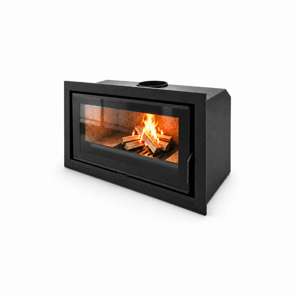SG1015 Custom Wood Fireplace Insert - white background product view