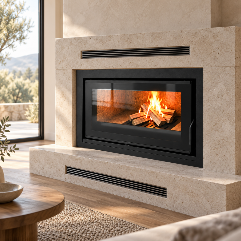 SG1015 Custom Wood Fireplace Insert - interior concept