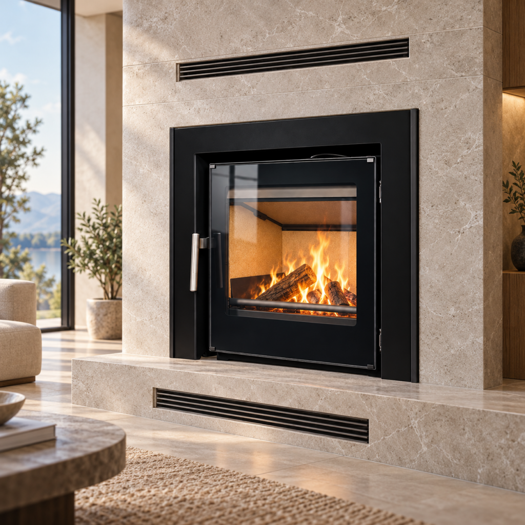 MI683 Wood Fireplace Insert - interior concept