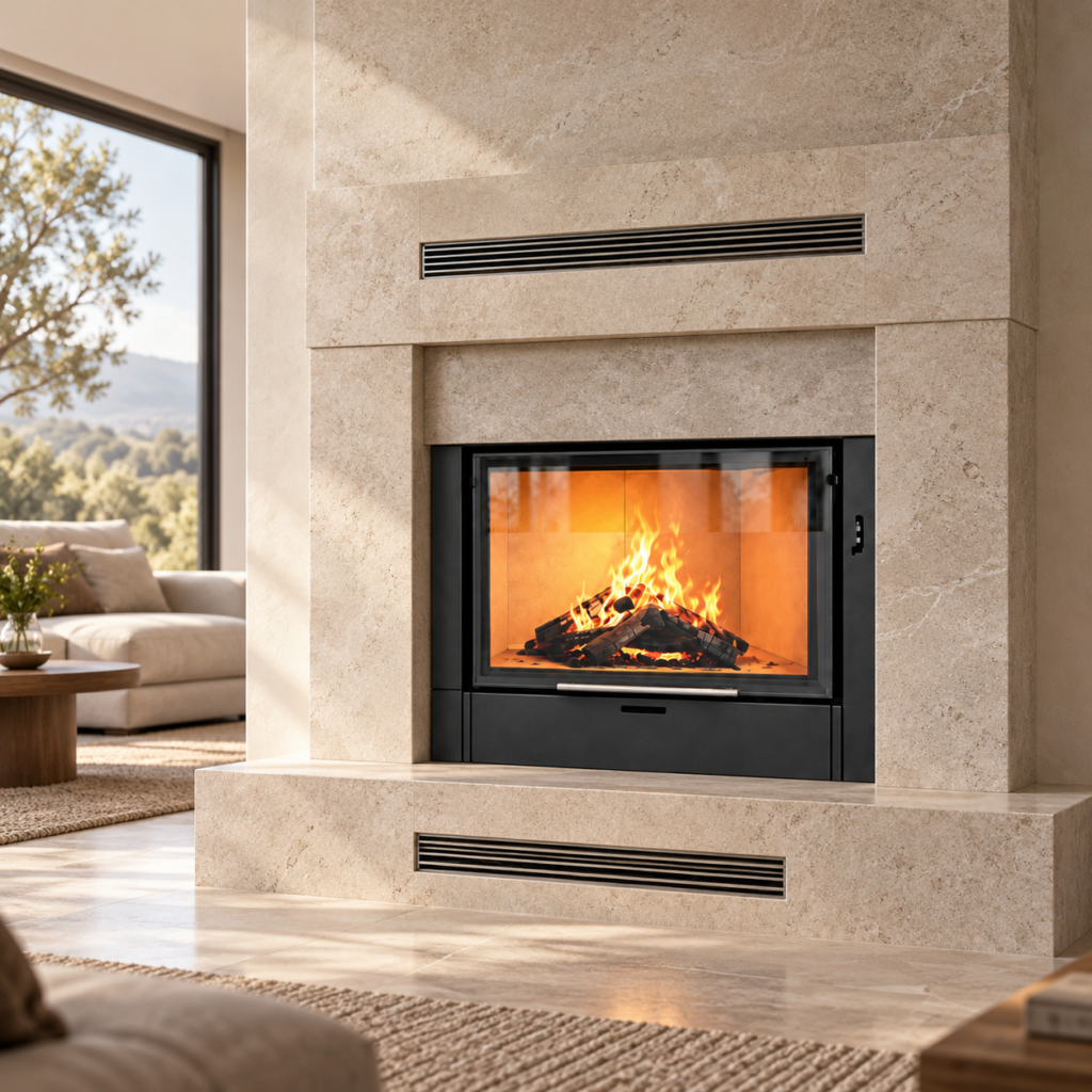 UG800 Wood Fireplace Insert - interior concept