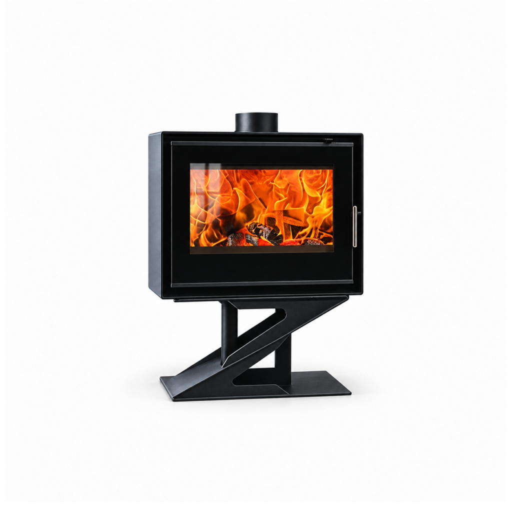 ME-Z Wood Stove - white background product view
