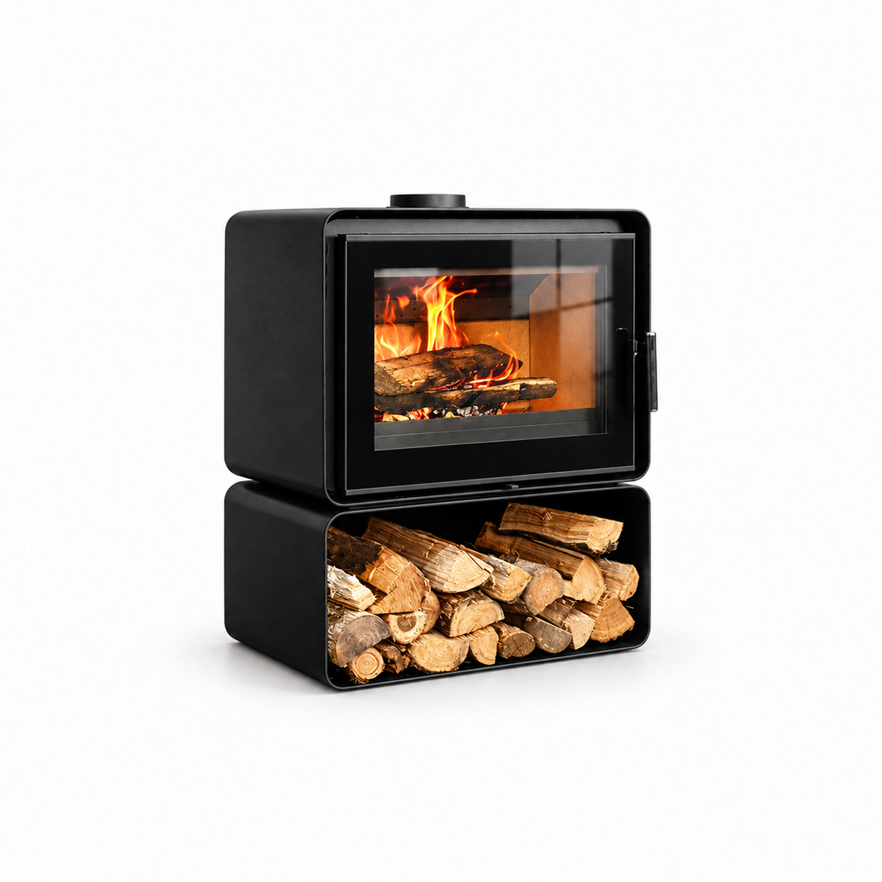 YS800 Wood Stove - white background product view