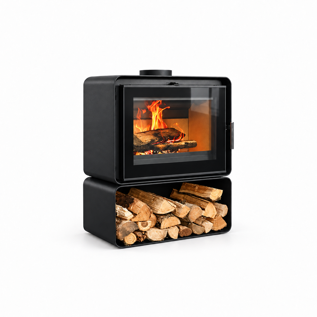 YS950 Wood Stove - white background product view