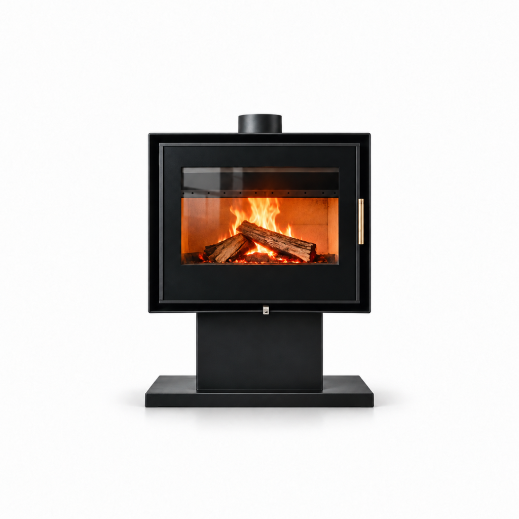 KR700 Wood Stove - white background product view