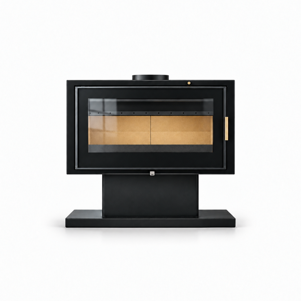 KR1050 Wood Stove - white background product view