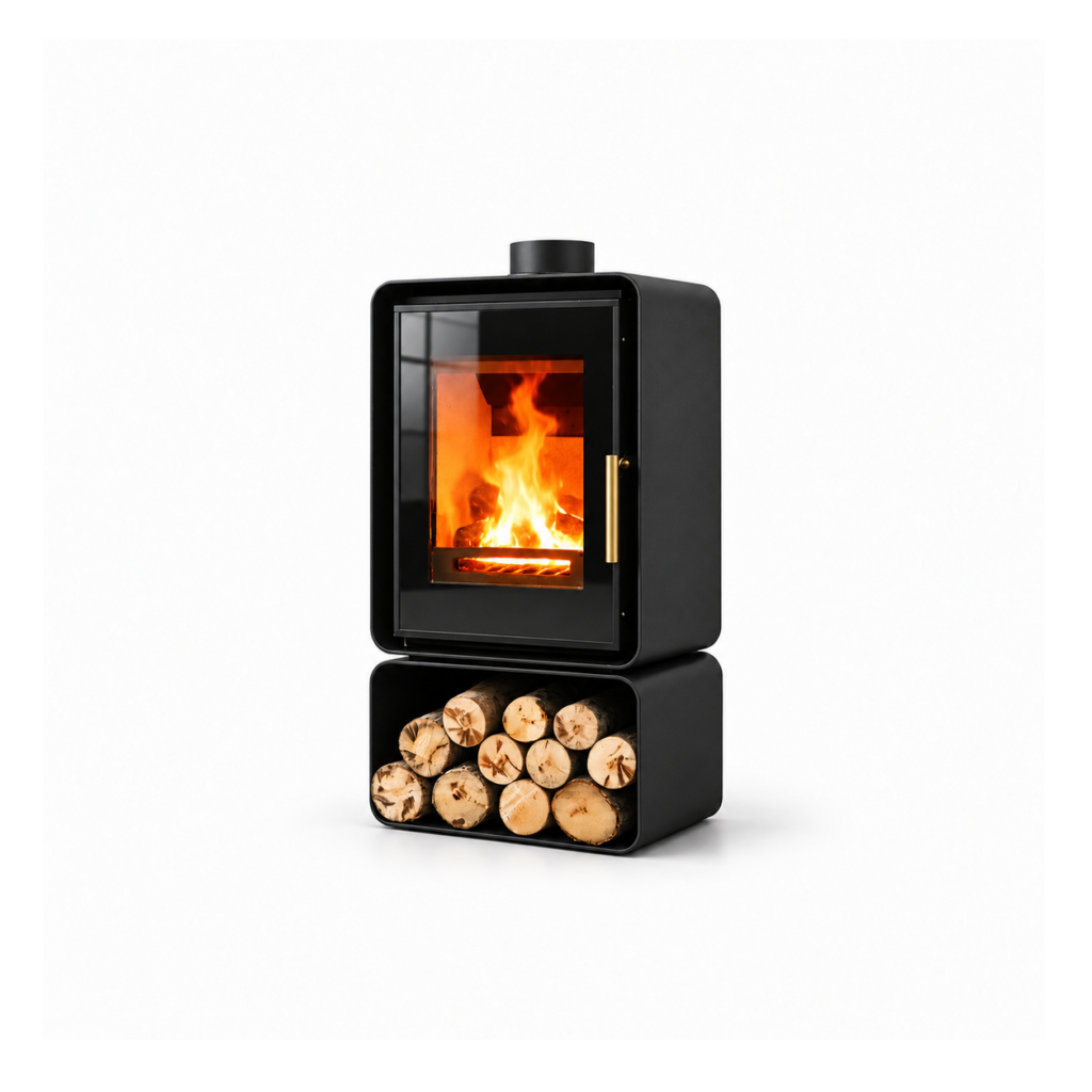 ST415 Wood Stove - white background product view