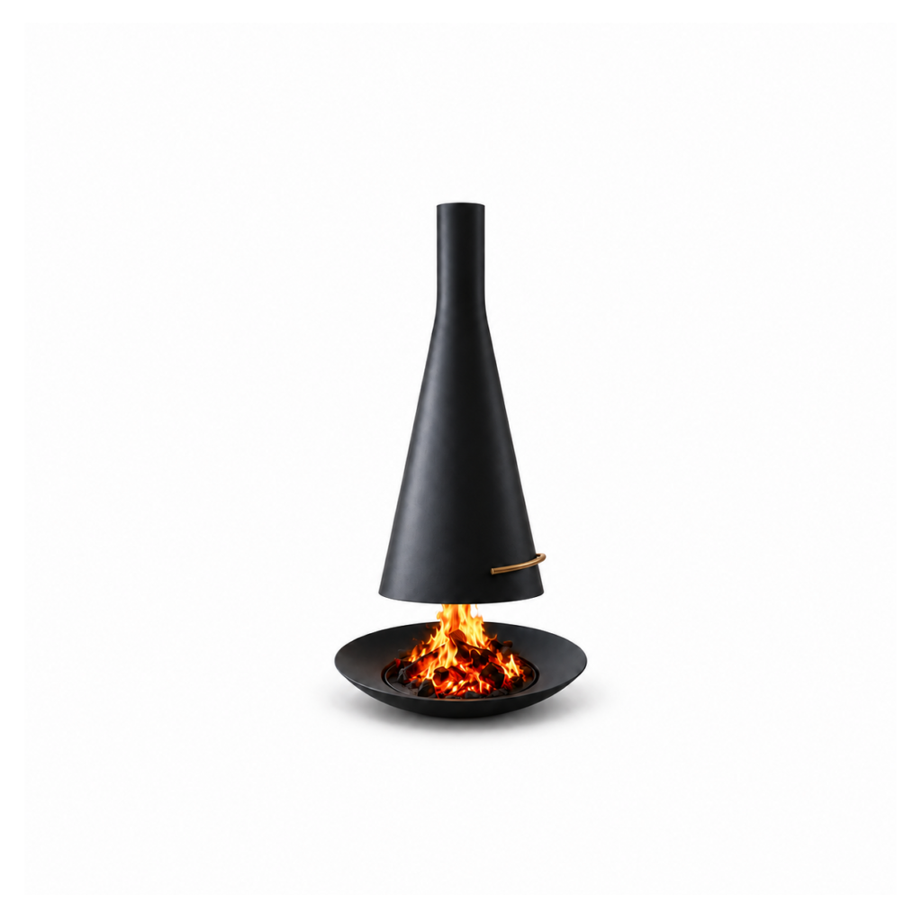 CX-1 Central Wood Fireplace - white background product view