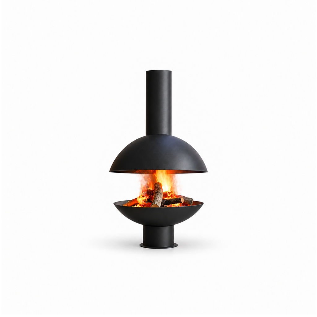 CX-4 Central Wood Fireplace - white background product view