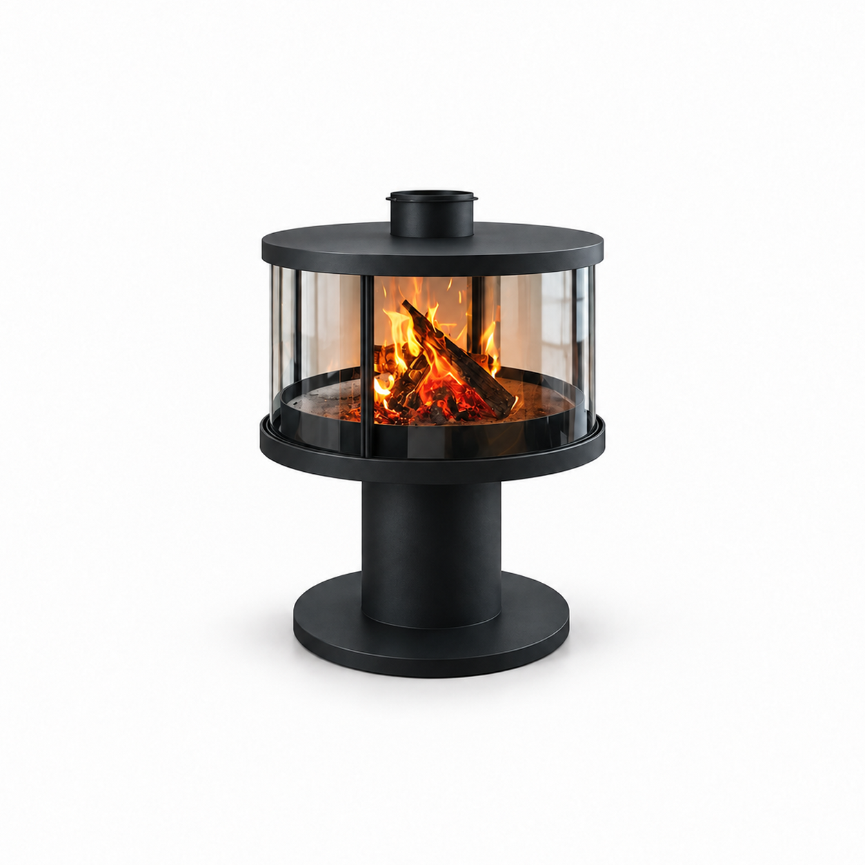 CX-12 Wood Stove - white background product view