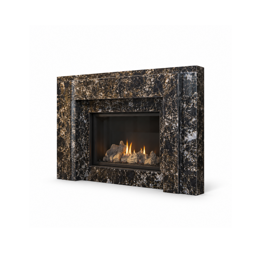 Hotel Lobby Gas Fireplace - product on white background