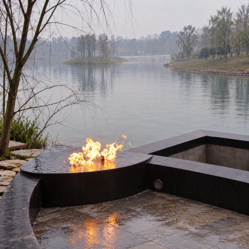 Curved Fire-and-Water Gas Feature - original-scene appearance reference
