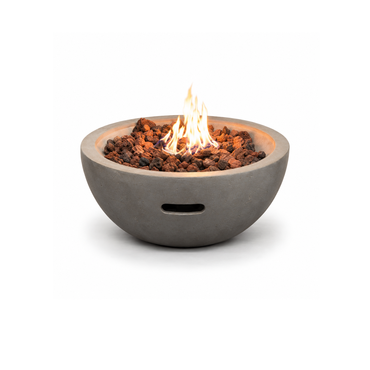 Compact Bowl Gas Fire Pit - product on white background
