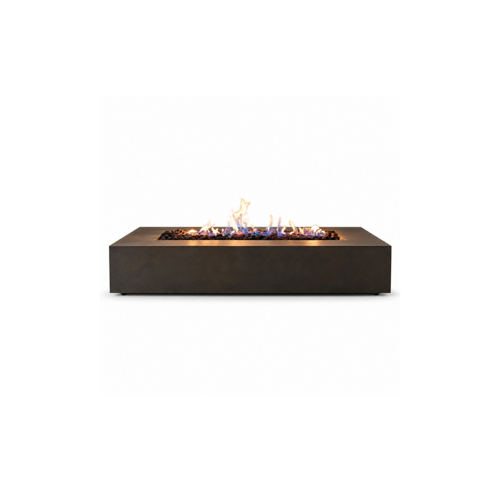 Wide Outdoor Gas Fire Feature - product on white background