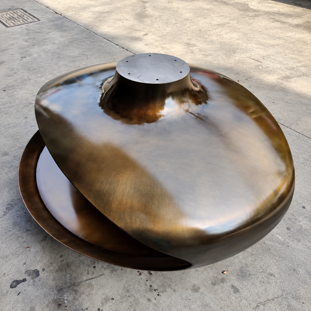 Bronze-Tone Disc Fireplace Shell - original-scene appearance reference