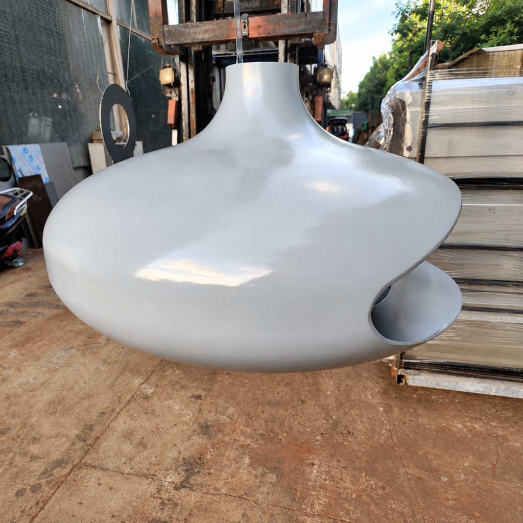 White Disc Fireplace - original-scene appearance reference
