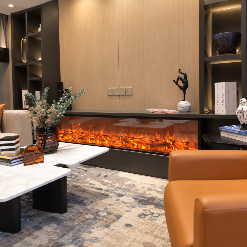Multi-Sided Linear Electric Fireplace - original-scene appearance reference